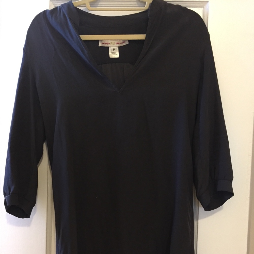 Amanda Uprichard grey 100% Silk Tunic